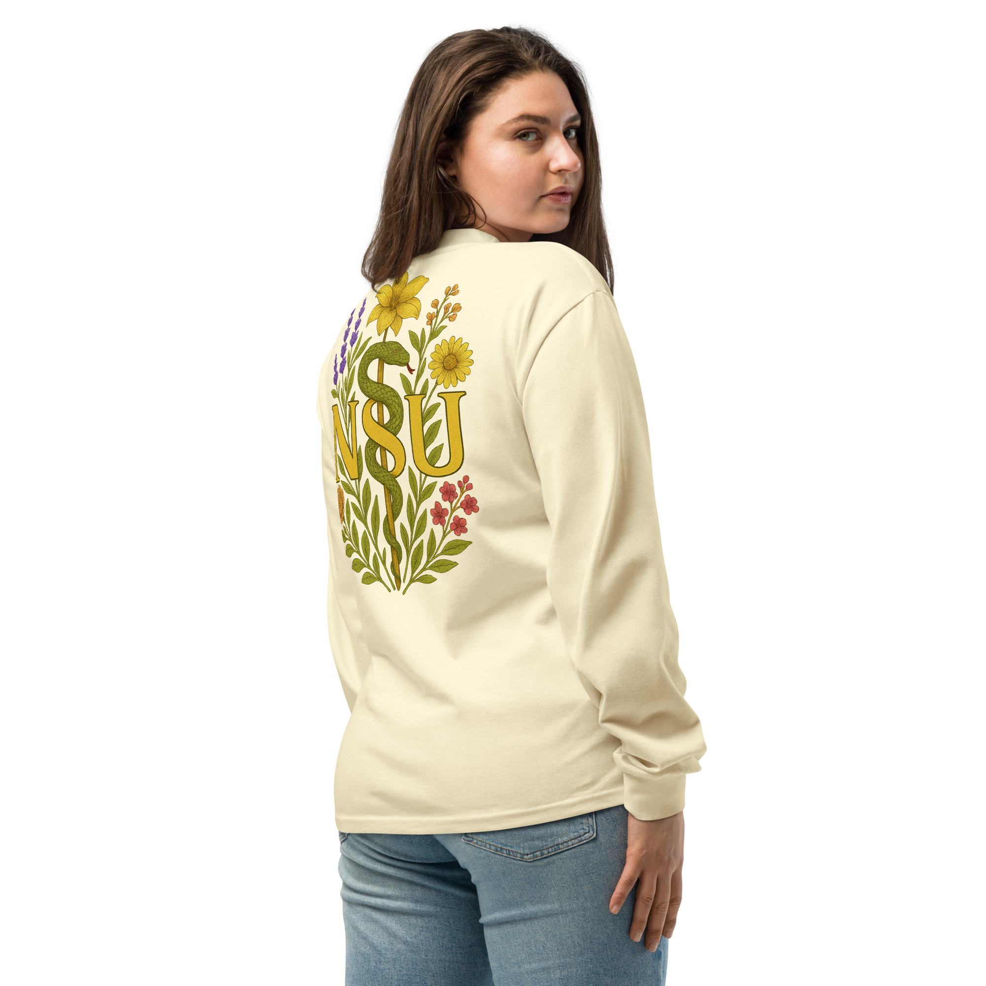 Flower Shark Premium Heavyweight Long Sleeve - Image 10