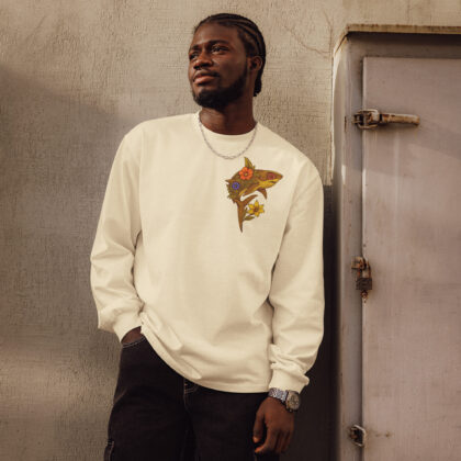 Flower Shark Premium Heavyweight Long Sleeve